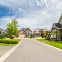 A quiet street with well cared for rental houses